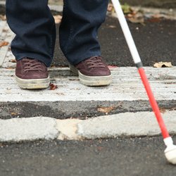 Langstock im Einsatz