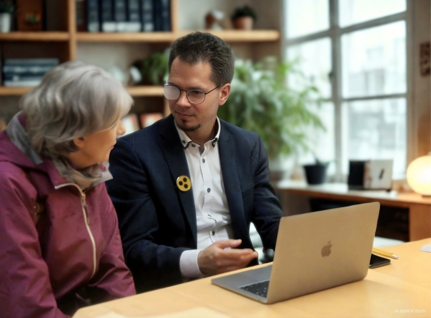 Markus Feldbacher in einer Beratungssituation